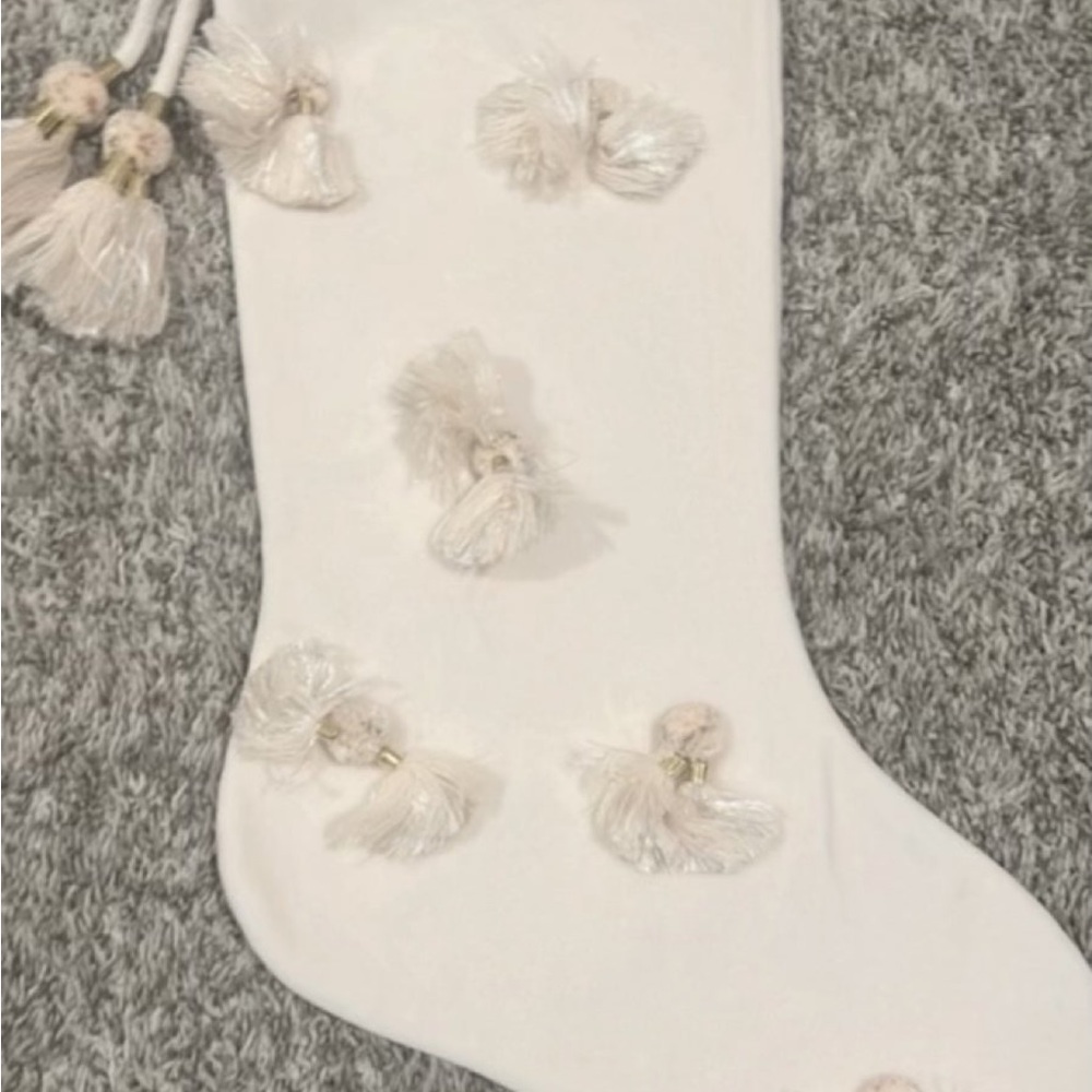 Blush pink stocking